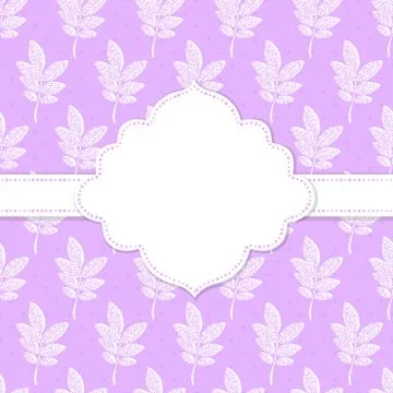 Frame with nature pattern Stock Illustration