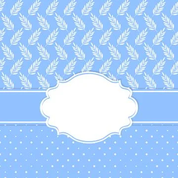 Frame with nature pattern Stock Illustration