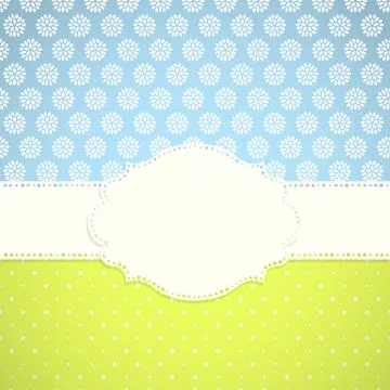 Frame with nature pattern Stock Illustration
