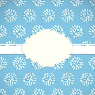 Frame with nature pattern Stock Illustration