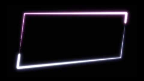 Frame Neon Seamless Loop 4K | Stock Video | Pond5