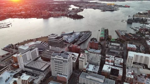 The Frame - Norfolk, VA Stock Footage 336410330
