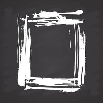 Frame or text box, grunge textured hand drawn elements set, vector illustrati Illustrazione stock