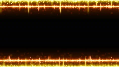 Frame of orange digital audio equalizer seamless loop animation 4k 4096x2304 Stock Footage 89855532