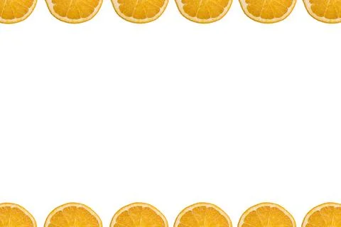 Frame of oranges Stock Photos