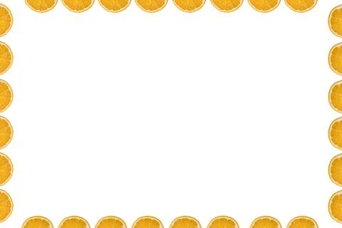 Frame of oranges Stock Photos