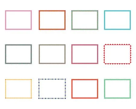 Frame ornament. Decorative vector frames and borders. vintage frames square. Stock Illustration