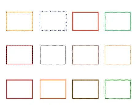 Frame ornament. Decorative vector frames and borders. vintage frames square. Stock Illustration