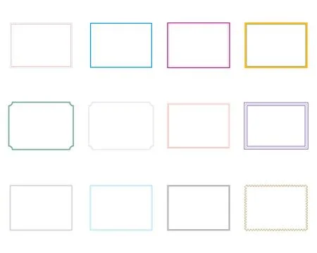 Frame ornament. Decorative vector frames and borders. vintage frames square. Illustrazione stock