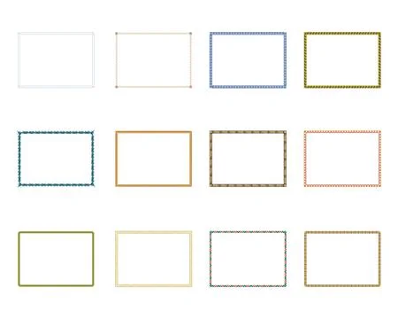 Frame ornament. Decorative vector frames and borders. vintage frames square. Illustrazione stock