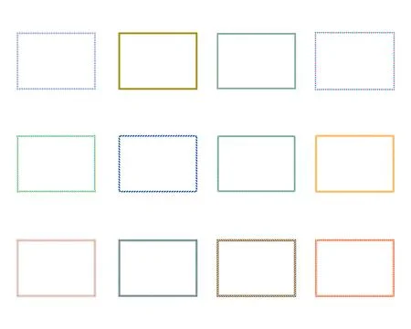 Frame ornament. Decorative vector frames and borders. vintage frames square. Stock Illustration