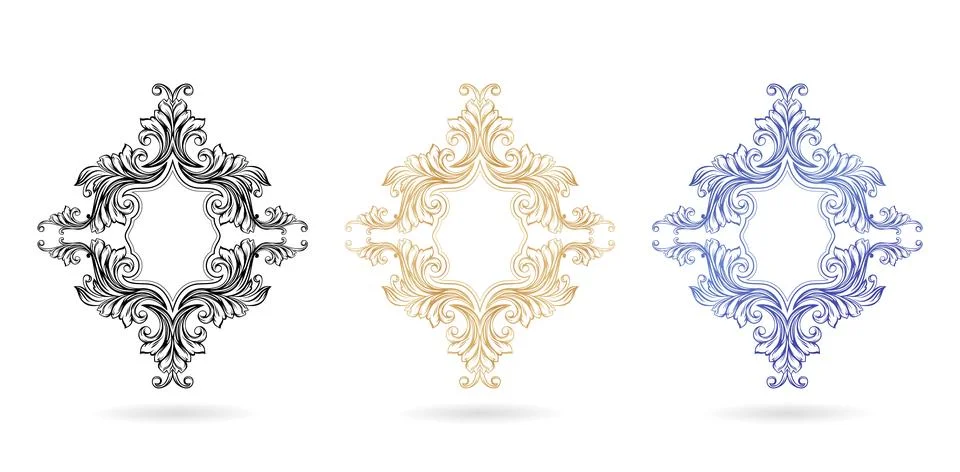 Frame Ornament vintages Stock Illustration