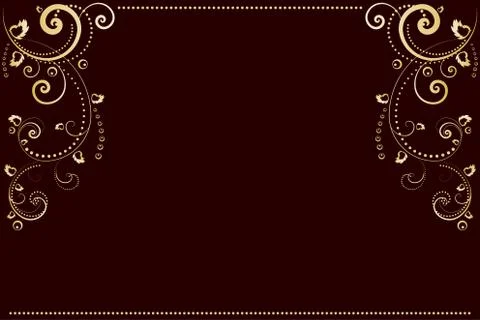 Frame with ornate pattern 库存插图