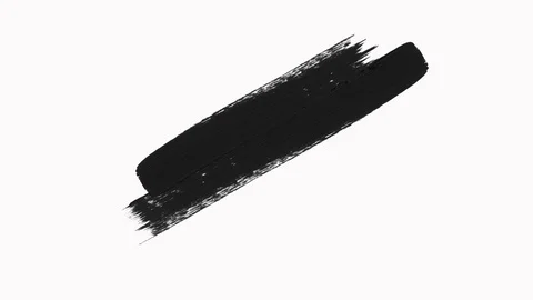 Frame Paint Brush Strokes Transition Reveal with Alpha Channel - Transparency. Stock Footage 130168373