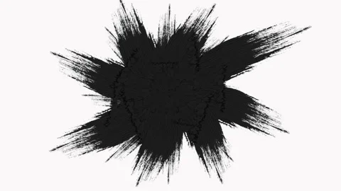 Frame - Paint Brush Strokes Transition Reveal with Luma Matte - Transparency. Stock Footage 133570175