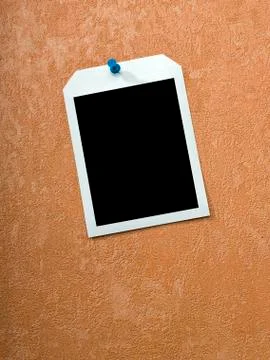 Frame on a painted wall Stock Photos