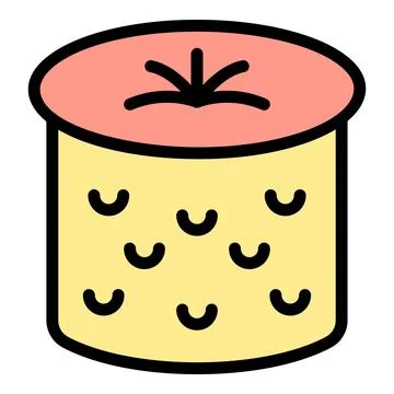 Frame panettone icon vector flat Illustrazione stock