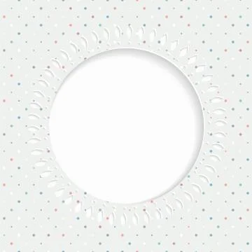 Frame on the paper background Stock Illustration