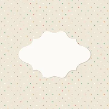 Frame on the paper background Stock Illustration