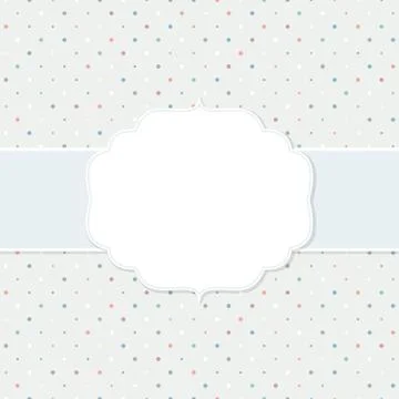 Frame on the paper background Stock Illustration