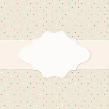 Frame on the paper background Stock Illustration
