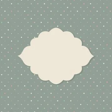 Frame on the paper background Stock Illustration