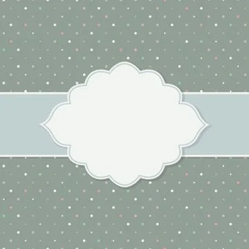 Frame on the paper background Stock Illustration