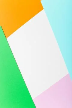 Frame paper background, top view flat lay Stock Photos