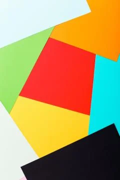 Frame paper background, top view flat lay Stock Photos