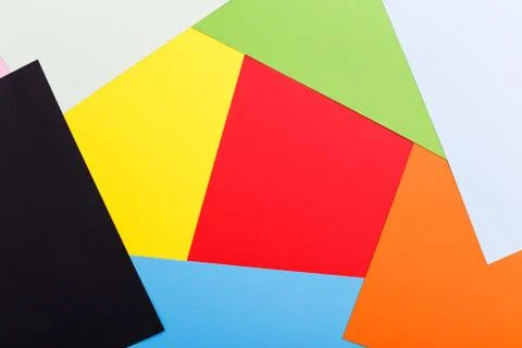 Frame paper background, top view flat lay Stock Photos