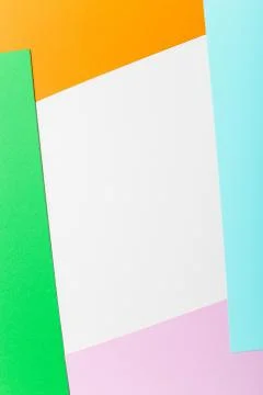 Frame paper background, top view flat lay Stock Photos