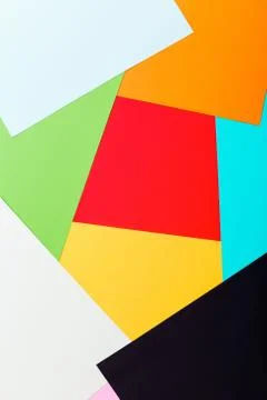 Frame paper background, top view flat lay Stock Photos