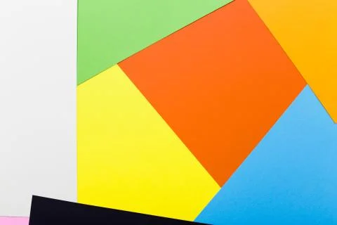 Frame paper background, top view flat lay Stock Photos