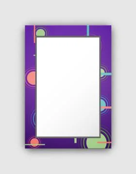 Frame Pattern with Circles on Vector Illustration Stock Illustration