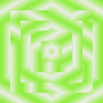 Frame pattern squares retro background with light green rays and white for sp Illustrazione stock