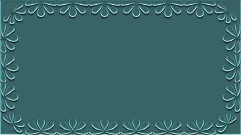 Frame from patterns on a color background. Stock Illustration