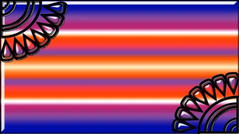 Frame from patterns on a color background. Stock Illustration