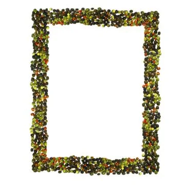 Frame of pepper Stock Photos