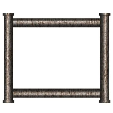 Frame from pipe Illustration