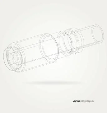 Frame pipe lines Stock Illustration
