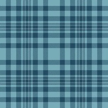 Frame plaid vector check, azul tartan seamless background. Softness textile.. Ilustração Stock