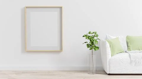 Frame poster mock up Stock Illustration