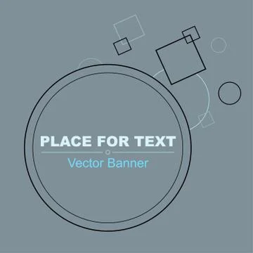 Frame with primitive linear forms Ilustração Stock