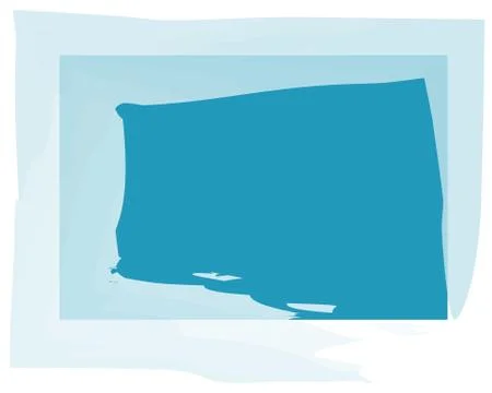 Frame rectangle blue brush stroke 스톡 일러스트