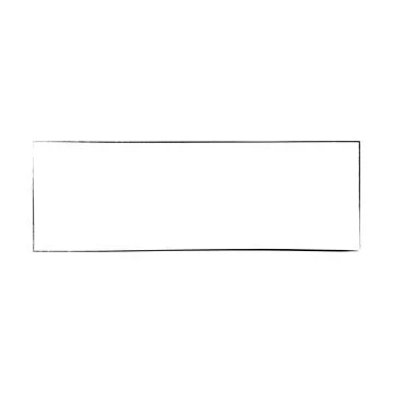 Frame rectangle elongated element, outline border grunge shape icon, decora.. Illustrazione stock