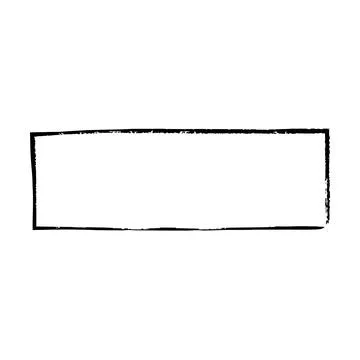 Frame rectangle elongated element, outline border grunge shape icon, decora.. イラスト素材