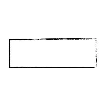 Frame rectangle elongated element, outline border grunge shape icon, decora.. イラスト素材