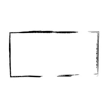 Frame rectangle outline border grunge shape icon, vertical, rectangle decor.. イラスト素材