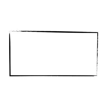 Frame rectangle outline border grunge shape icon, vertical, rectangle decor.. イラスト素材