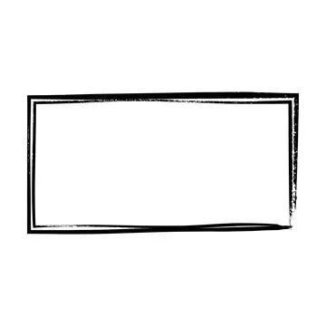 Frame rectangle outline border grunge shape icon, vertical, rectangle decor.. イラスト素材